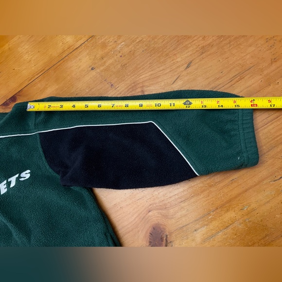 NFL New York Jets Reebok Fleece 1-4 Zip Pullover Jacket Youth Size 8 VTG - Picture 8 of 10